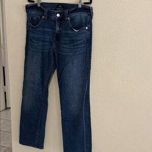 True Religion Ricky Relaxed Straight Jeans - Deep Indigo